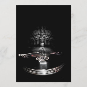 Partij DJ-uitnodiging Kaart