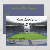 Partij football kaart (Voorkant / Achterkant)