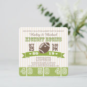 PARTIJ football TAILGATE ENGAGEMENT Kaart (Staand voorkant)