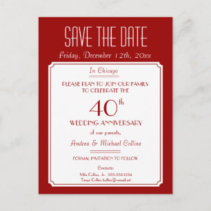 Partij, Gebeurtenis of Réunion sparen de Datum in  Aankondigingskaart