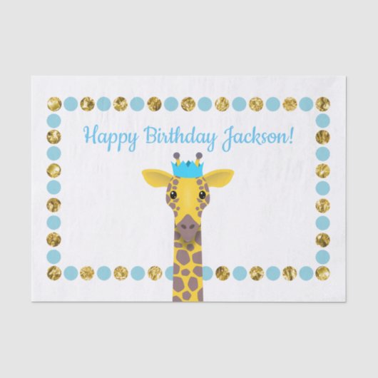 Partij Giraffe Tissuepapier (Voorkant)