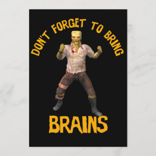 partij Halloween nodigt uit met bloedige tekst Kaart