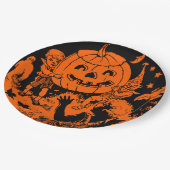 partij Halloween Papieren Bordje (Gekanteld)
