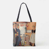  partij in de keuken, de bier en de Appetizers Draagtas (Achterkant)