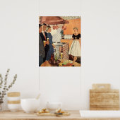 partij in de keuken, de bier en de Appetizers Poster (Keuken)