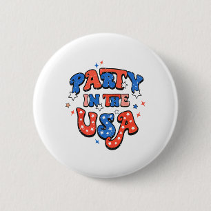 Partij in de Verenigde Staten 4 juli Onafhankelijk Ronde Button 5,7 Cm