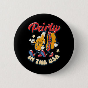 Partij in de Verenigde Staten 4 juli Onafhankelijk Ronde Button 5,7 Cm