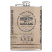 Partij in een papierzak heupfles (Voorkant)