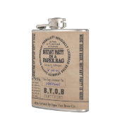 Partij in een papierzak heupfles (Links)