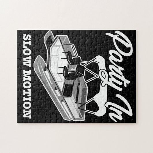 PARTIJ IN SLOW MOTION Pontoon Boat Legpuzzel (Horizontaal)