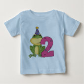 Partij Kikker 2e verjaardag T-shirts en cadeautjes (Voorkant)