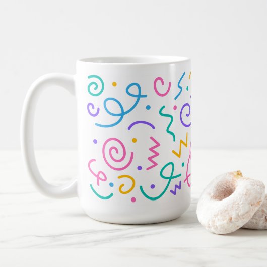 Partij 🌸 koffie mok 15oz (Met donut)