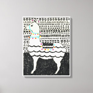 Partij Llama Canvas Afdruk