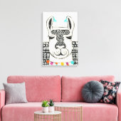 Partij Llama - Portrait Canvas Afdruk (Insitu (Woonkamer))