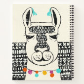 Partij Llama - Portrait Notitieboek (Achterkant)