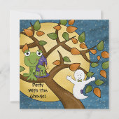 Partij met de uitnodiging van Ghouls Halloween (Voorkant)