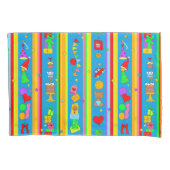 Partij met doorgestreept bandstaal kussensloop (Voorkant)