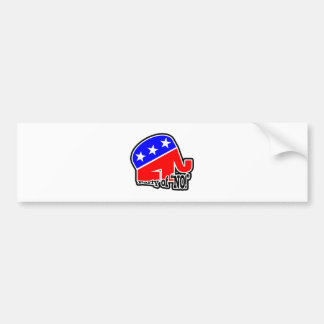 Partij NO (w txt) Bumpersticker