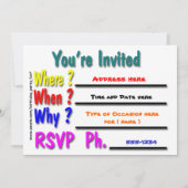 Partij oktober kaart (Achterkant)