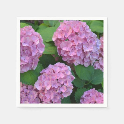 PARTIJ Pink Hortensia hydrangea Servet (Voorkant)