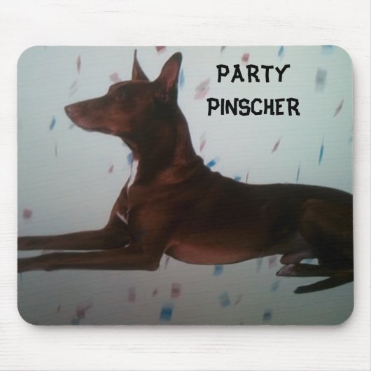 "PARTIJ PINSCHER" MOUSEPAD MUISMAT (Voorkant)