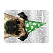 Partij Pug 2 Magneet (Horizontaal)
