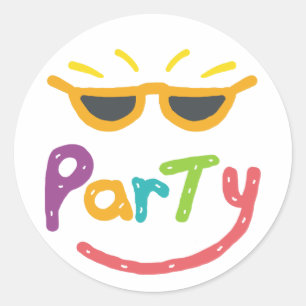 Partij Ronde Sticker
