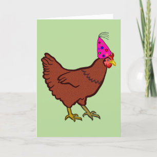 PARTIJ ROOSTER HAPPY BIRTHDAY-WENSKAARTEN FEESTDAGEN KAART