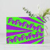 Partij schaats : retro 80s kaart (Staand voorkant)