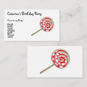 Partij snoep - Gepersonaliseerd Informatiekaartje (Voorkant / Achterkant)