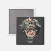 Partij sparen de Datum Tiki Bar Hut Shack Magneet (Voorkant / Achterkant)