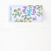 Partij Til je Pop bladerbubbels Iridescent Spandoek (Insitu)