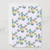Partij Til je Pop Bubble Wand Birthday Bubbles Kaart (Achterkant)