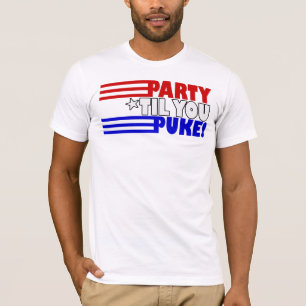 Partij tot je een puinhoop hebt t-shirt