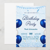 Partij uitnodiging tot geboorte (Voorkant / Achterkant)