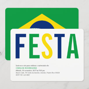 Partij: Uitnodigingen: Brazilië: Peruaanse vlag Kaart