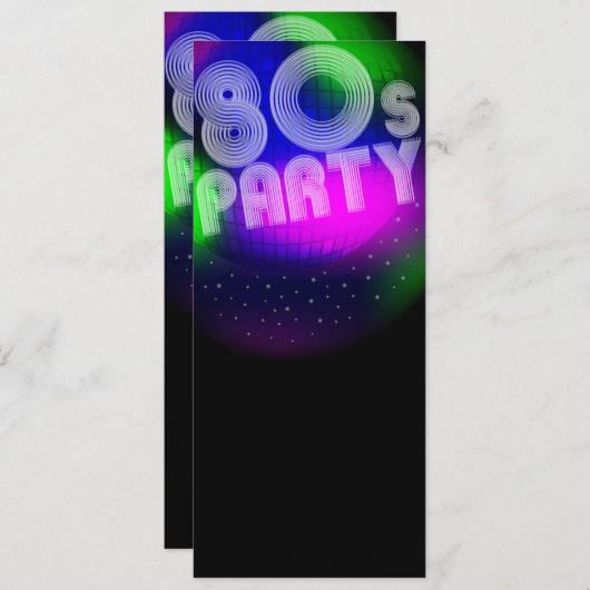 Partij van de 80 kaart (Voorkant / Achterkant)