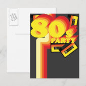 Partij van de 80 uitnodiging briefkaart (Voorkant / Achterkant)