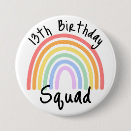 Partij, volledig , Regenboogzeeplek Ronde Button 7,6 Cm