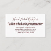 Partij voor de erfpacht visitekaartje (Achterkant)