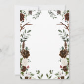 Partij voor de Floral Wedding in Rustisch land Kaart (Achterkant)