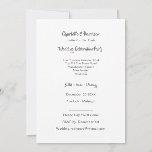 Partij voor de opvang van posthuwelijken gehuwd in kaart (Achterkant)