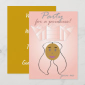 Partij voor een prinses kaart (Voorkant / Achterkant)