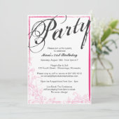 Partij voor eeuwig (Roze) Kaart (Staand voorkant)