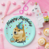 Partij voor het Bord "Birthday Doge Paper" (Feest)