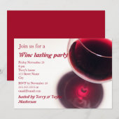 Partij voor het testen van rode wijn kaart (Voorkant / Achterkant)