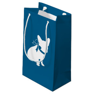 Partij voor het thema Bulldog - Baby shower Blue Klein Cadeauzakje