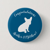 Partij voor het thema Bulldog - Baby shower Blue