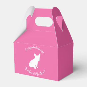 Partij voor het thema Bulldog - Baby shower roze Bedankdoosjes