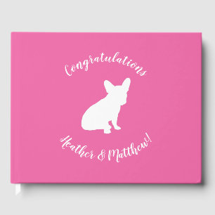 Partij voor het thema Bulldog - Baby shower roze Gastenboek